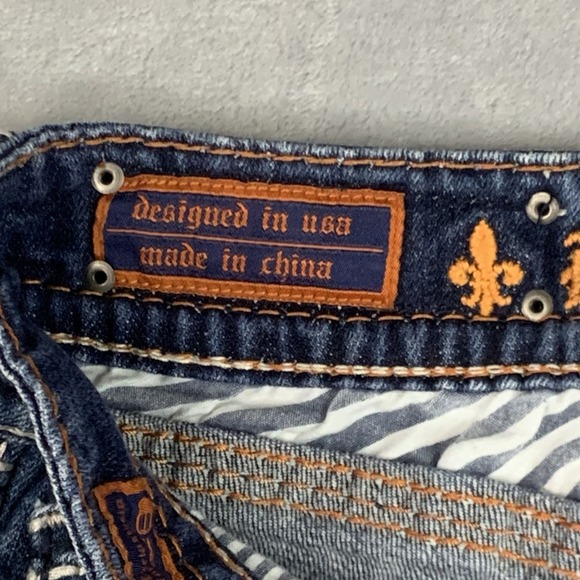 Rock Revival Buckle Blake Straight Jeans Womens 30 Low Rise - Picture 4 of 16